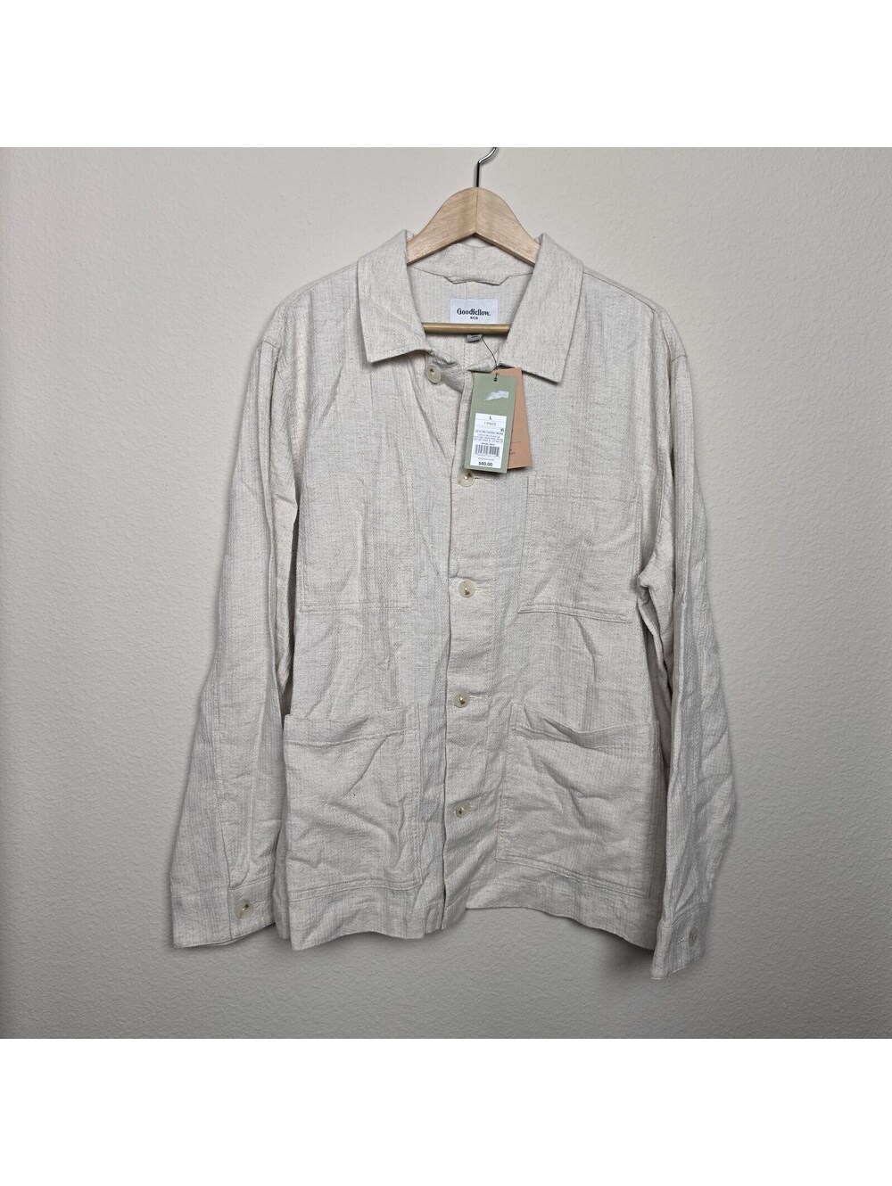 Goodfellow & Co Men's Long Sleeve Collared Button-Down Shirt L